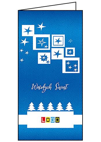 Kartki świąteczne BN3-098 dla firm z Twoim LOGO - Karnet składany BN3
