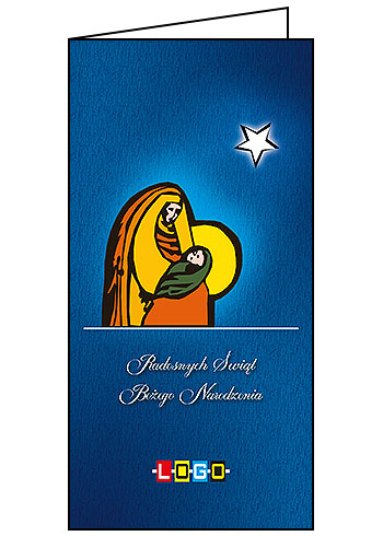 Kartki świąteczne BN3-099 dla firm z Twoim LOGO - Karnet składany BN3