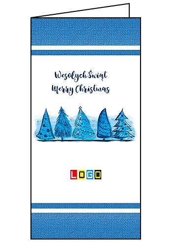 Kartki świąteczne BN3-115 dla firm z Twoim LOGO - Karnet składany BN3