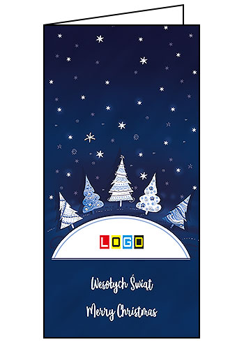 Kartki świąteczne BN3-118 dla firm z Twoim LOGO - Karnet składany BN3