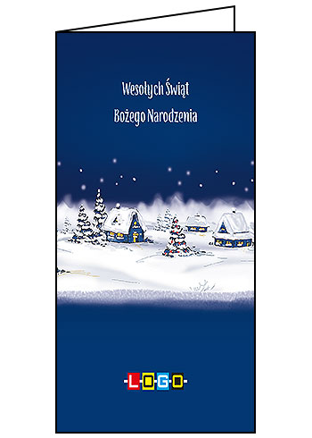 Kartki świąteczne BN3-127 dla firm z Twoim LOGO - Karnet składany BN3