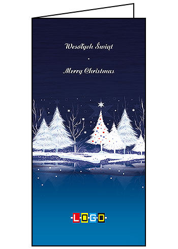 Kartki świąteczne BN3-129 dla firm z Twoim LOGO - Karnet składany BN3