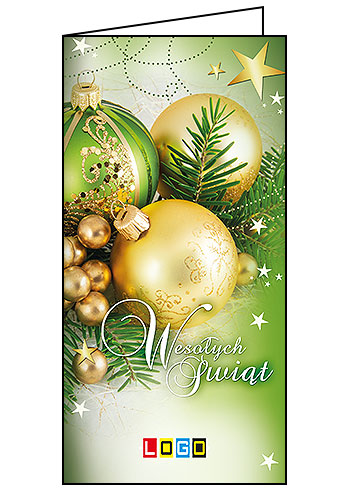 Kartki świąteczne BN3-141 dla firm z Twoim LOGO - Karnet składany BN3
