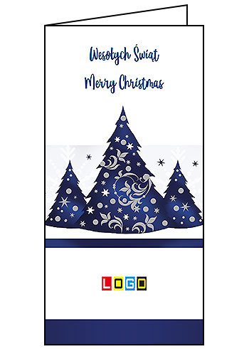 Kartki świąteczne BN3-147 dla firm z Twoim LOGO - Karnet składany BN3