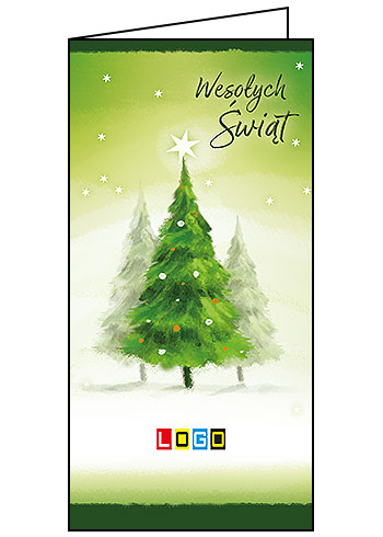 Kartki świąteczne BN3-154 dla firm z Twoim LOGO - Karnet składany BN3