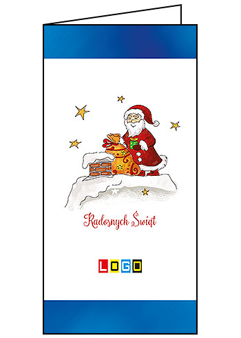 Kartki świąteczne BN3-186 dla firm z Twoim LOGO - Karnet składany BN3