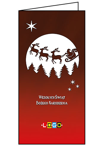 Kartki świąteczne BN3-193 dla firm z Twoim LOGO - Karnet składany BN3
