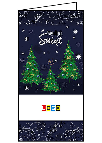 Kartki świąteczne BN3-196 dla firm z Twoim LOGO - Karnet składany BN3