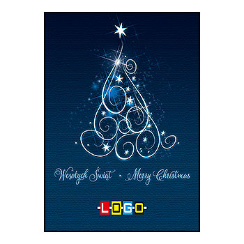 Kartki świąteczne BZ1-010 dla firm z Twoim LOGO - Karnet składany BZ1