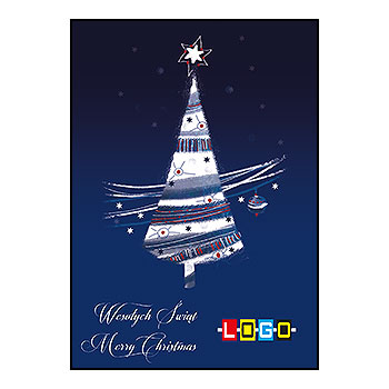 Kartki świąteczne BZ1-028 dla firm z Twoim LOGO - Karnet składany BZ1