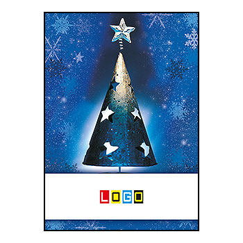 Kartki świąteczne BZ1-076 dla firm z Twoim LOGO - Karnet składany BZ1