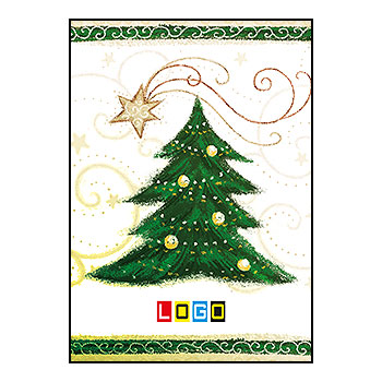 Kartki świąteczne BZ1-234 dla firm z Twoim LOGO - Karnet składany BZ1