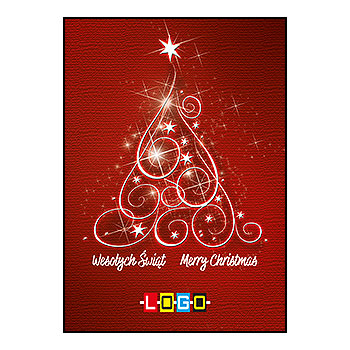 Kartki świąteczne BZ1-299 dla firm z Twoim LOGO - Karnet składany BZ1