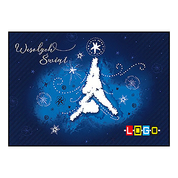 Kartki świąteczne BZ1-318 dla firm z Twoim LOGO - Karnet składany BZ1