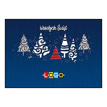 Kartki świąteczne BZ1-356 dla firm z Twoim LOGO - Karnet składany BZ1