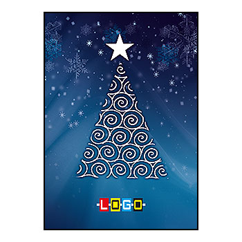 Kartki świąteczne BZ1-384 dla firm z Twoim LOGO - Karnet składany BZ1