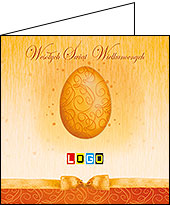 Kartki wielkanocne WN2-001 dla firm z Twoim LOGO - Karnet składany WN2